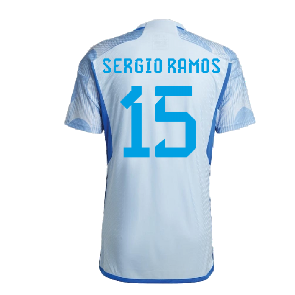 2022-2023 Spain Authentic Away Shirt (SERGIO RAMOS 15)