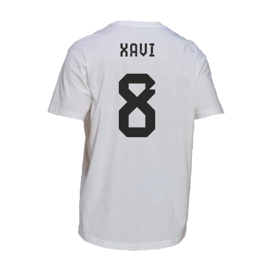 2022-2023 Spain DNA Graphic Tee (White) (Xavi 8)