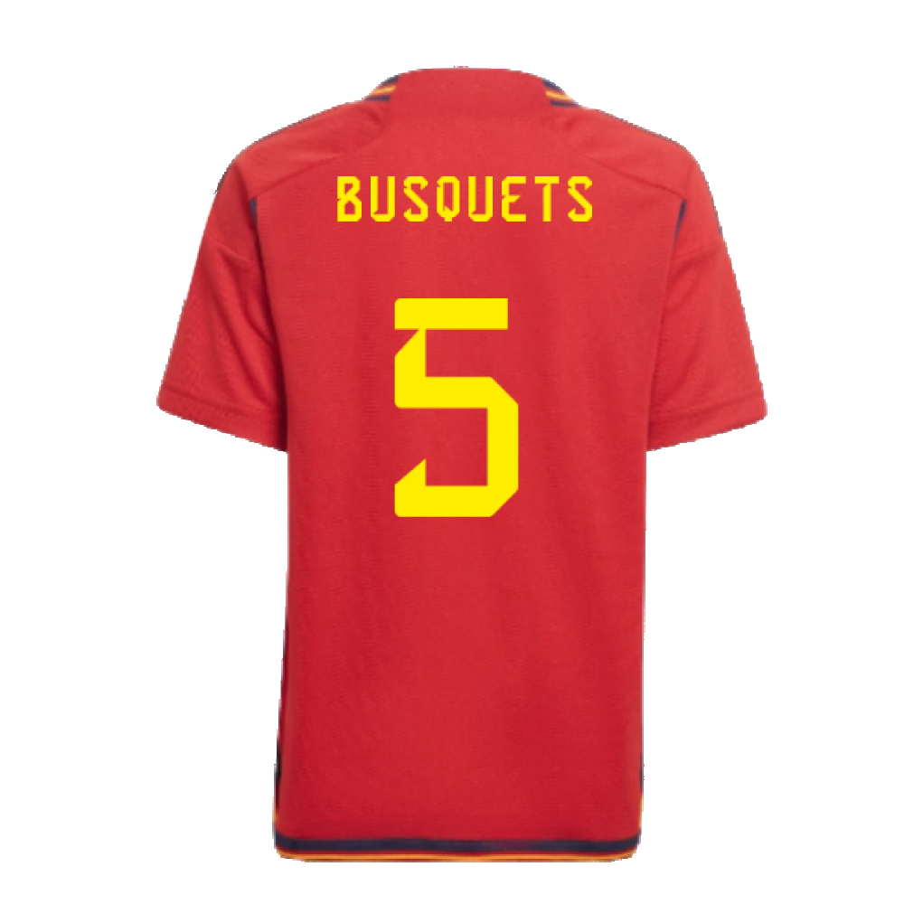 2022-2023 Spain Home Mini Kit (Busquets 5)