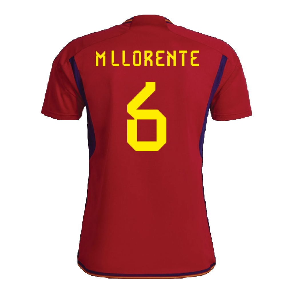 2022-2023 Spain Home Shirt (M LLORENTE 6)