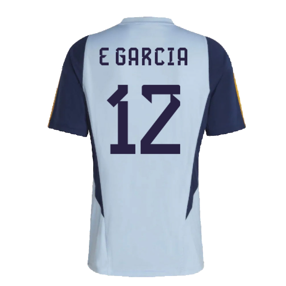 2022-2023 Spain Training Jersey (Glory Blue) (E GARCIA 12)