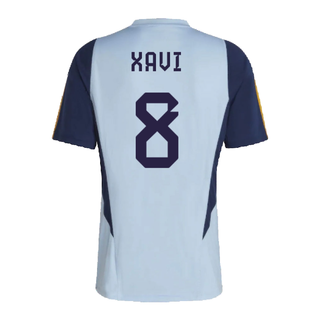 2022-2023 Spain Training Jersey (Glory Blue) (XAVI 8)