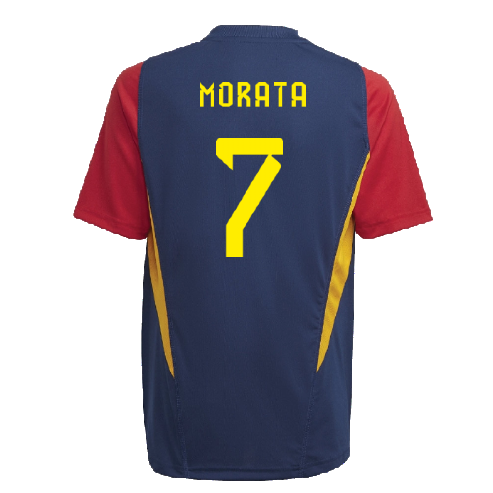 2022-2023 Spain Training Jersey (Navy) - Kids (MORATA 7)