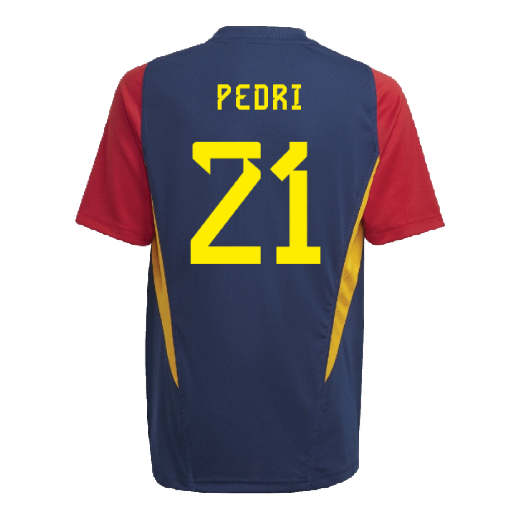 2022-2023 Spain Training Jersey (Navy) - Kids (PEDRI 21)