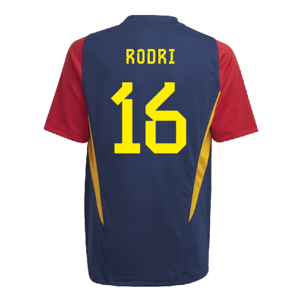 2022-2023 Spain Training Jersey (Navy) - Kids (RODRI 16)