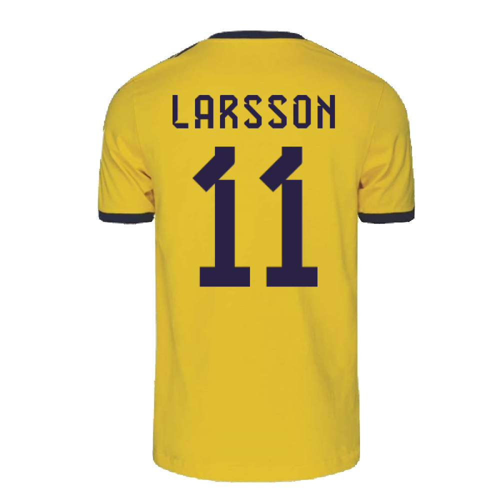 2022-2023 Sweden DNA 3S Tee (Yellow) (LARSSON 11)