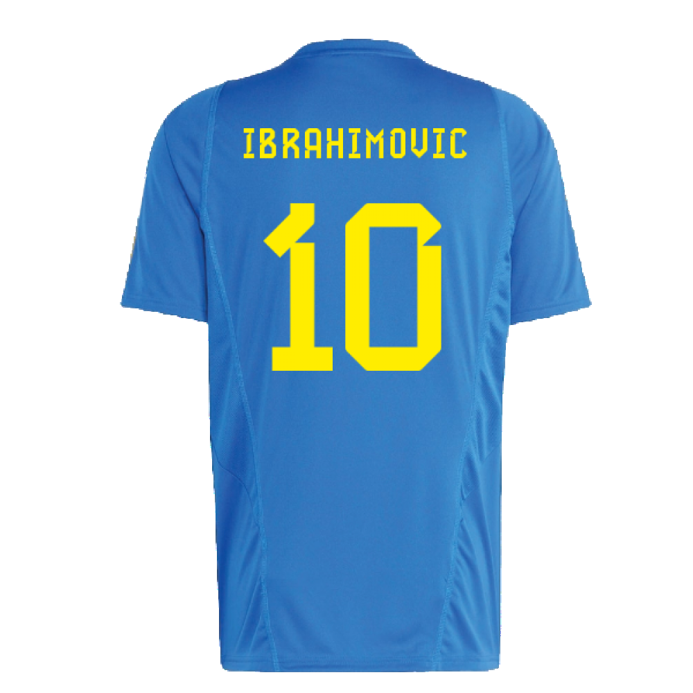 2022-2023 Sweden Training Jersey (Glory Blue) (IBRAHIMOVIC 10)