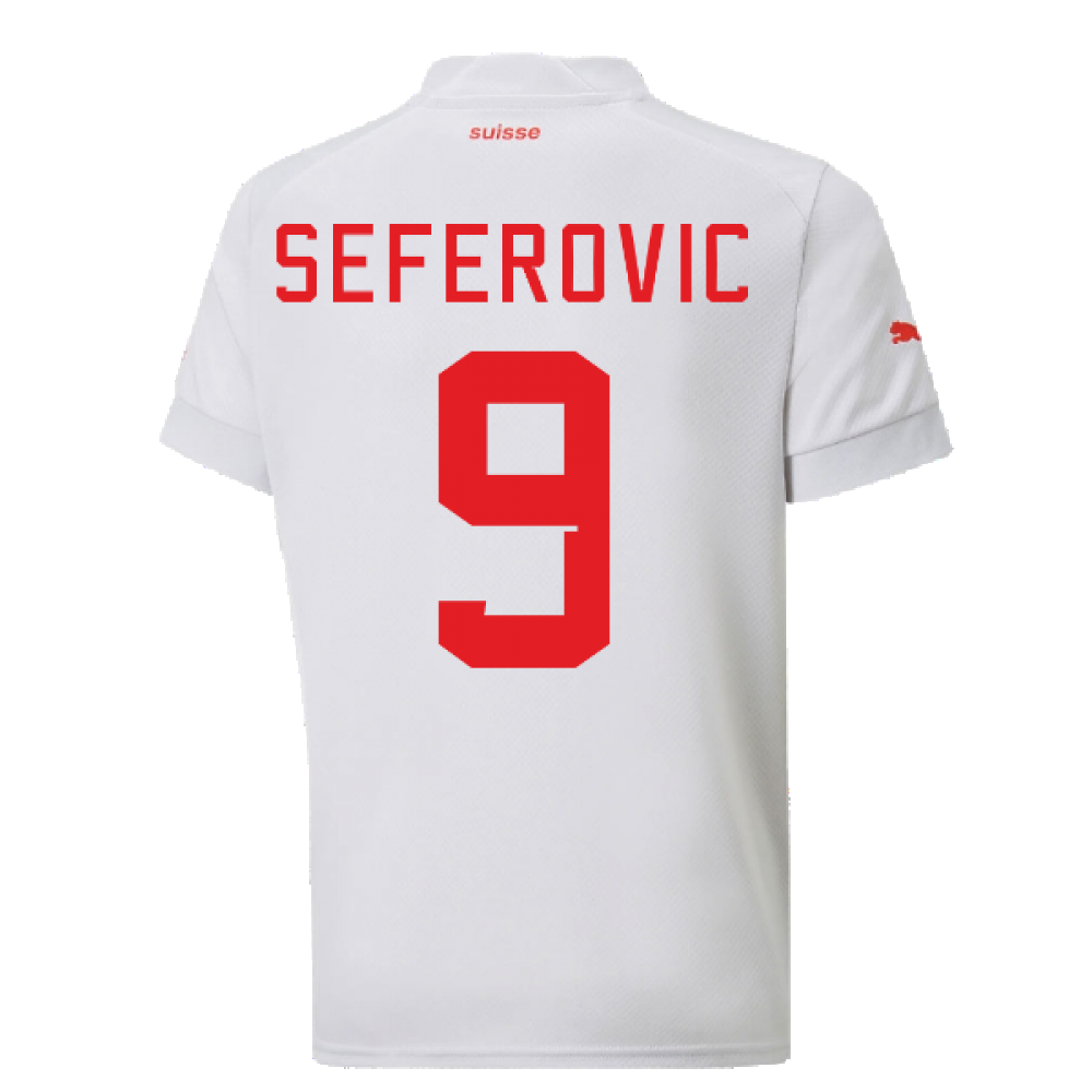 2022-2023 Switzerland Away Shirt (Kids) (Seferovic 9)