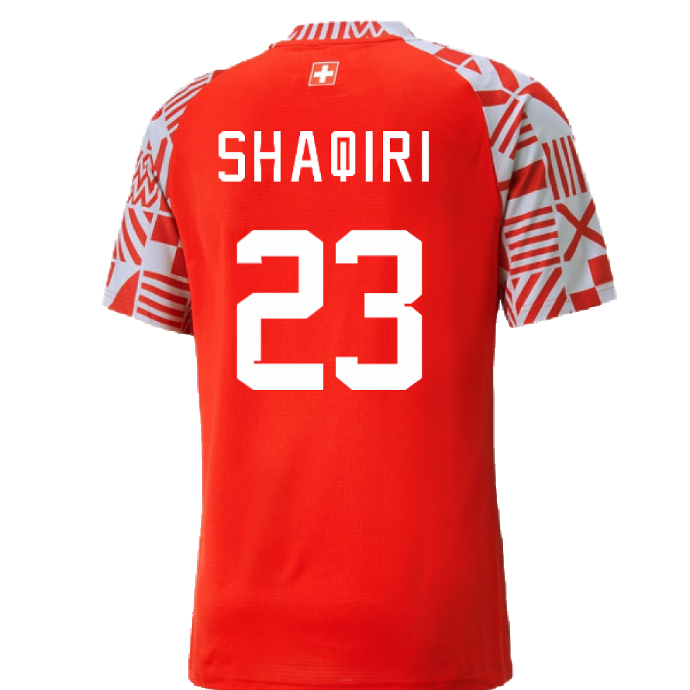 2022-2023 Switzerland Pre-Match Jersey (Red) (Shaqiri 23)