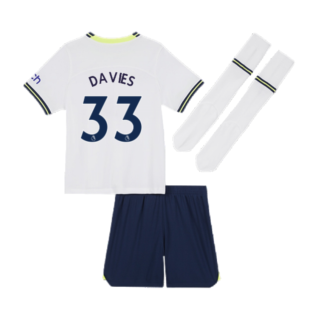 2022-2023 Tottenham Little Boys Home Mini Kit (DAVIES 33)