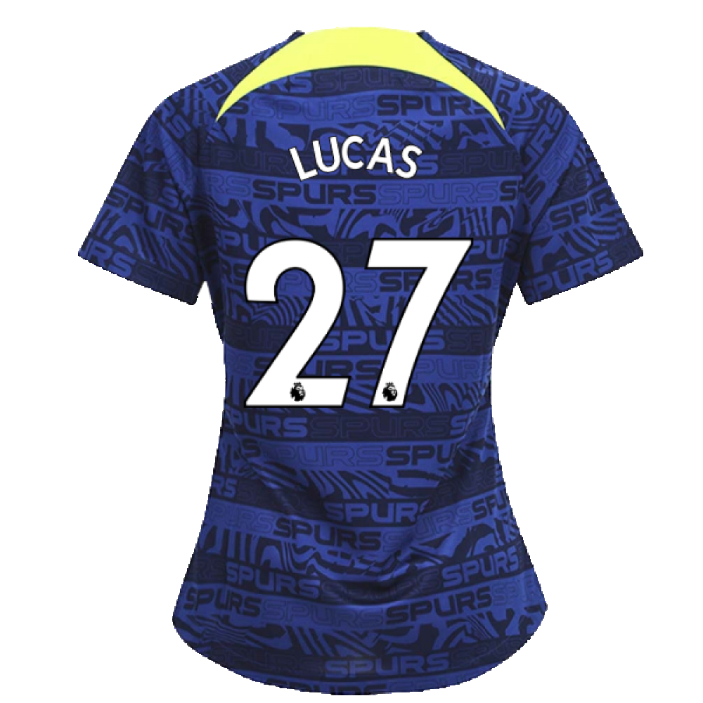2022-2023 Tottenham Pre-Match Training Shirt (Indigo) - Ladies (LUCAS 27)