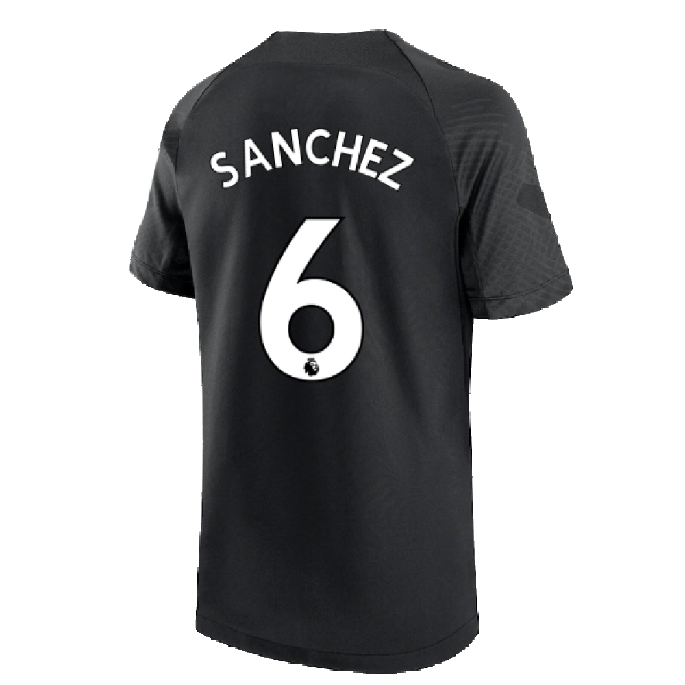 2022-2023 Tottenham Strike Training Shirt (Black) - Kids (SANCHEZ 6)