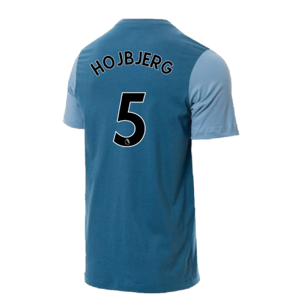 2022-2023 Tottenham Swoosh T-Shirt (Teal) (HOJBJERG 5)