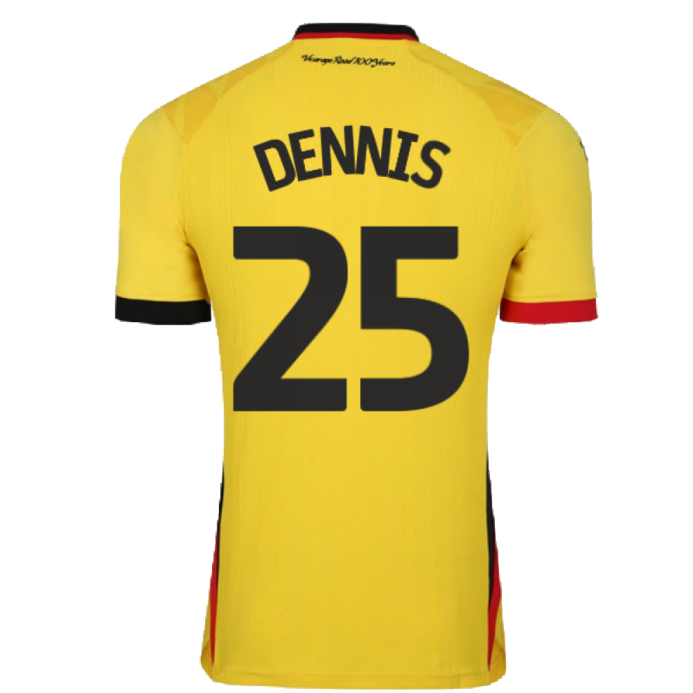 2022-2023 Watford Home Shirt (DENNIS 25)