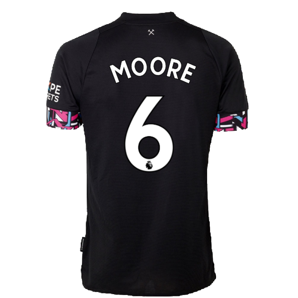 2022-2023 West Ham Away Shirt (Kids) (MOORE 6)