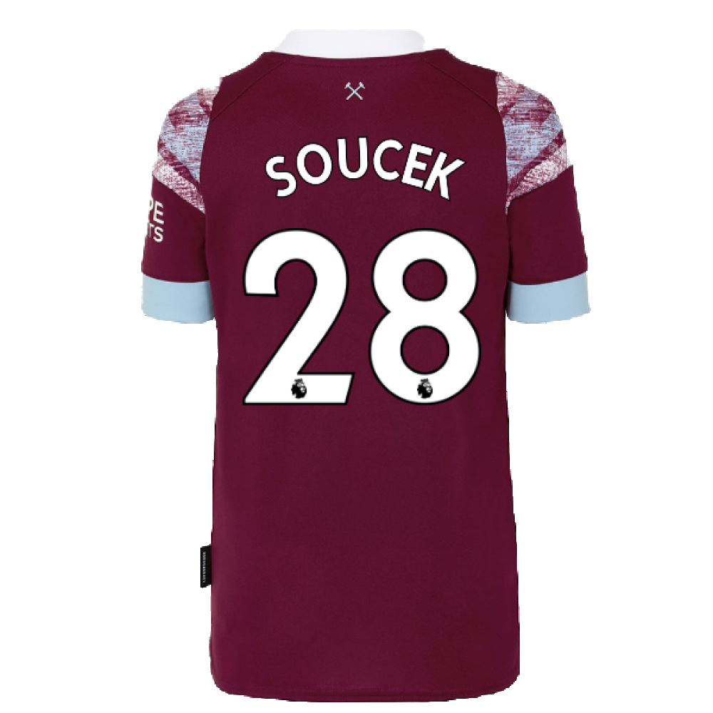 2022-2023 West Ham Home Shirt (Kids) (SOUCEK 28)