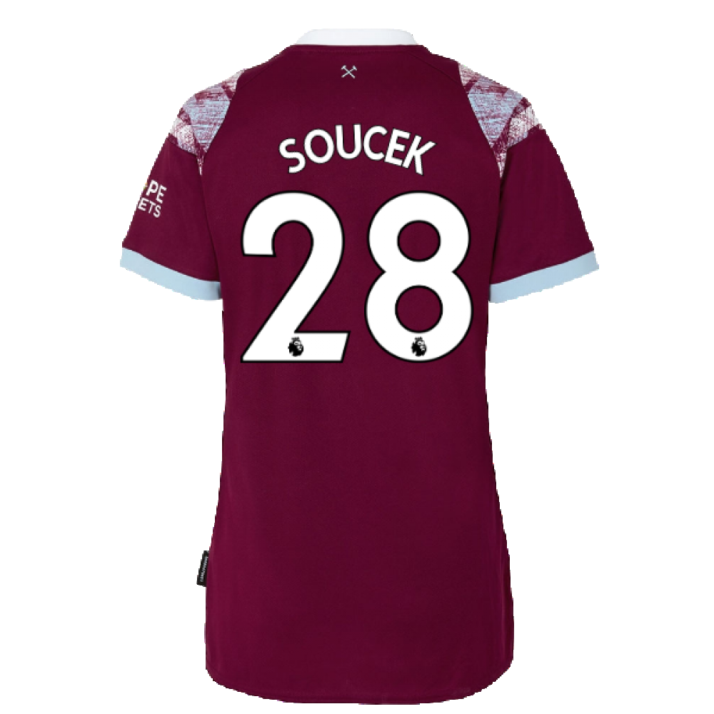 2022-2023 West Ham Home Shirt (Ladies) (SOUCEK 28)