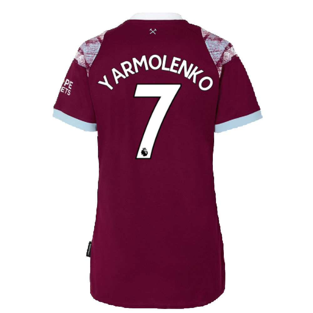 2022-2023 West Ham Home Shirt (Ladies) (YARMOLENKO 7)