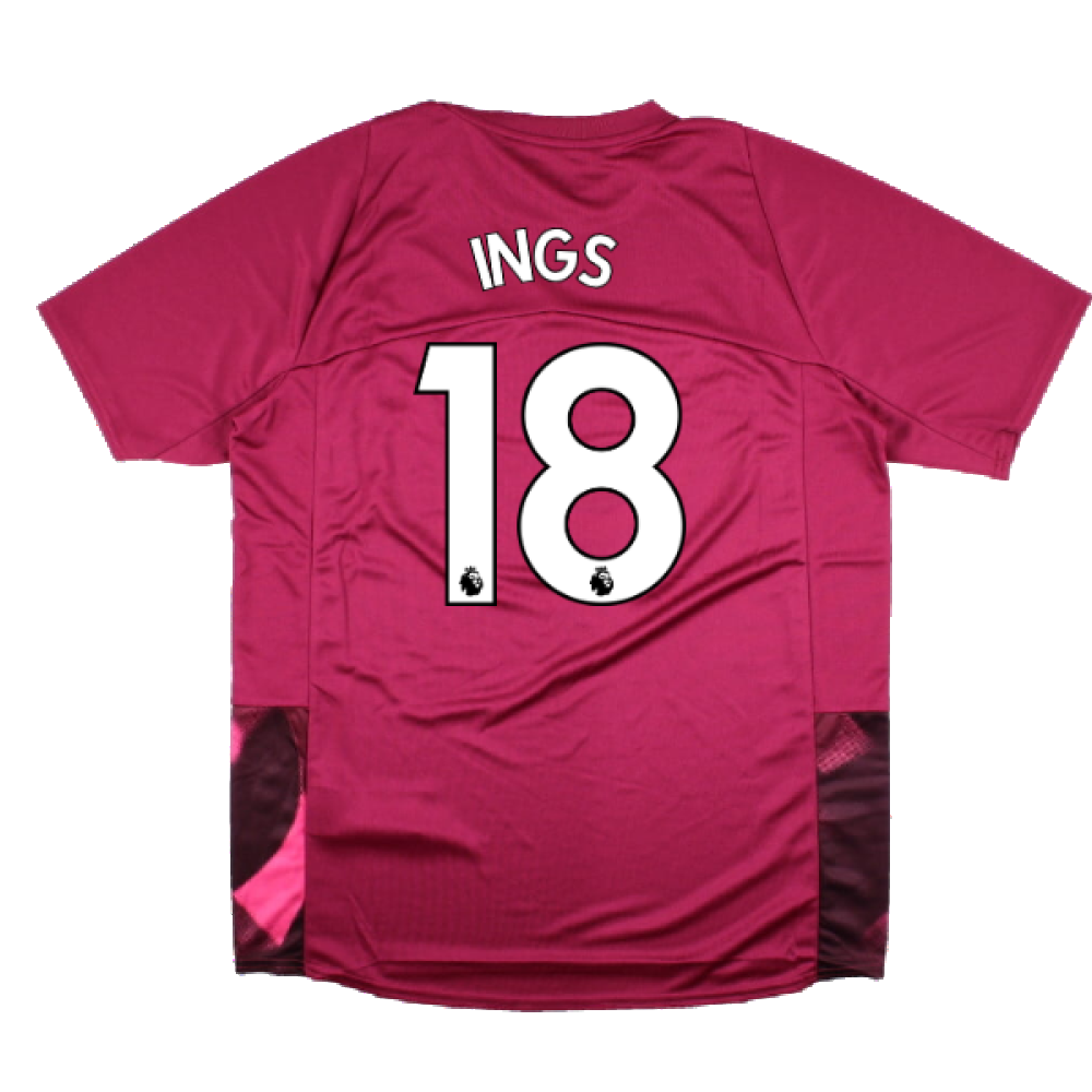 2022-2023 West Ham Training Jersey (S) - Red Plum (Ings 18)