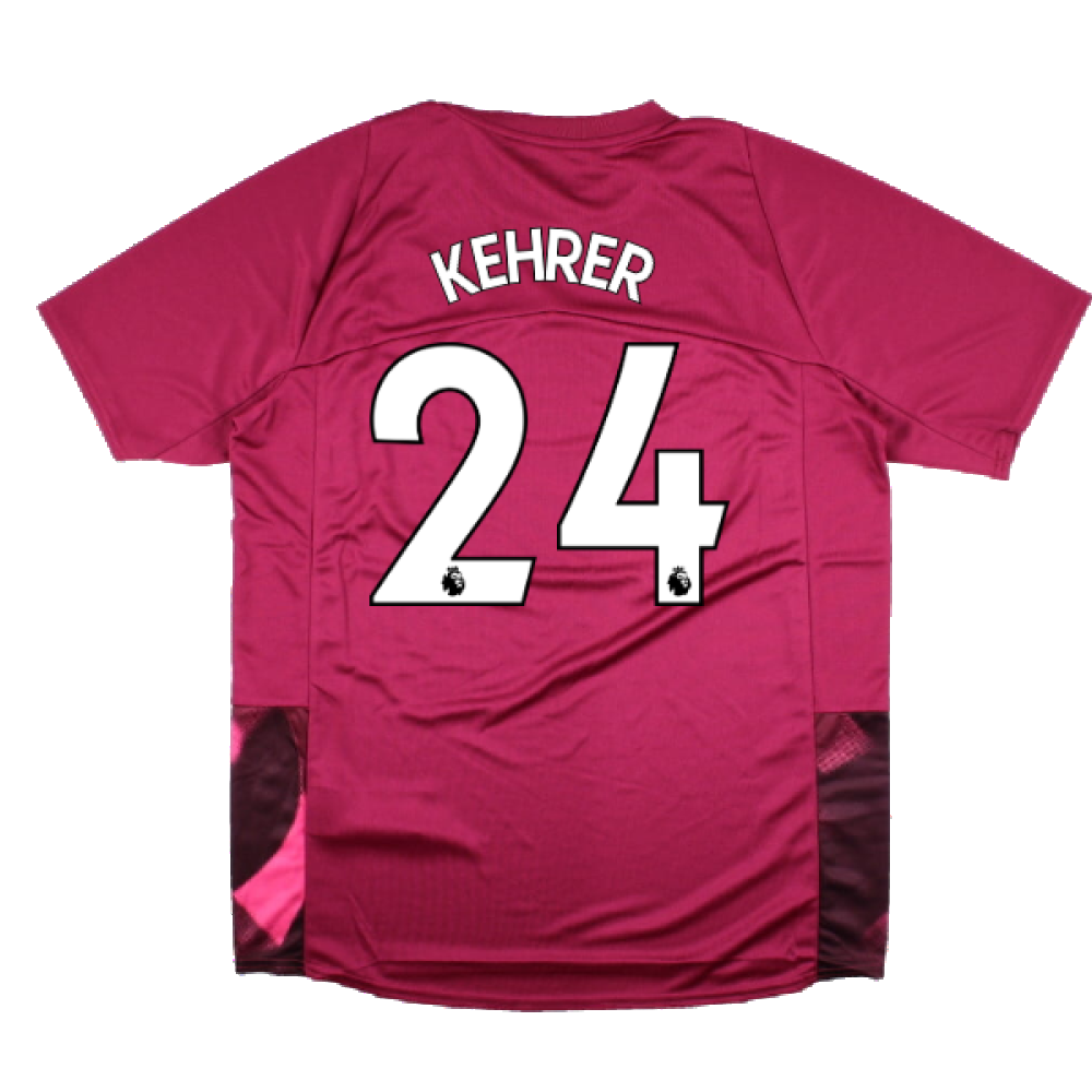 2022-2023 West Ham Training Jersey (S) - Red Plum (KEHRER 24)