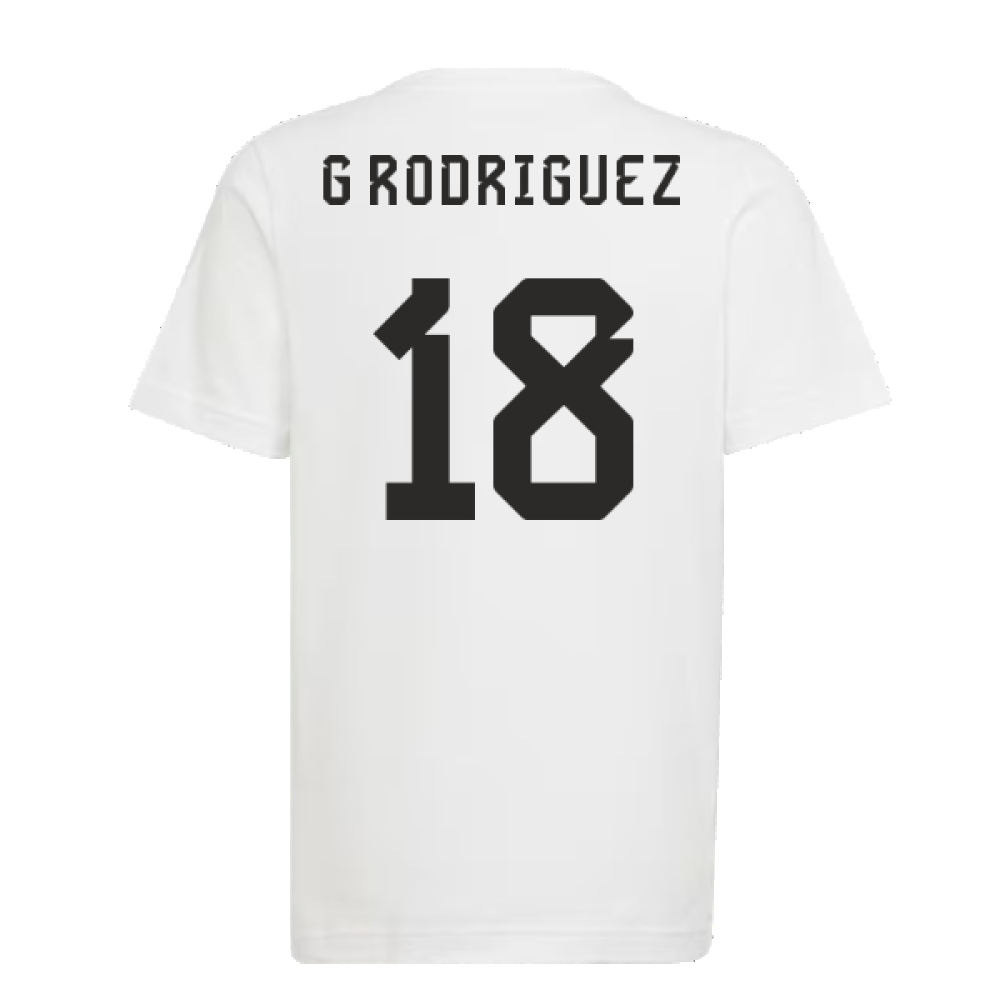 2022 Argentina World Cup Winners Tee (White) (G RODRIGUEZ 18)