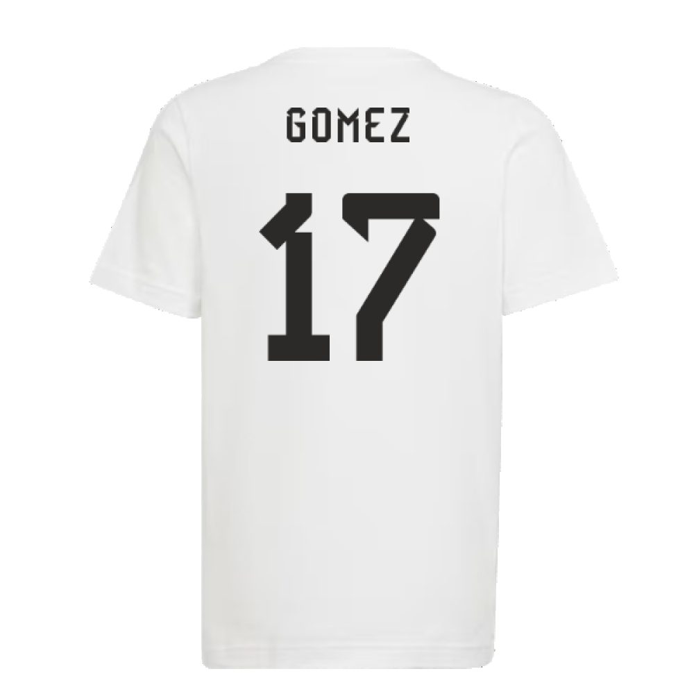 2022 Argentina World Cup Winners Tee (White) (GOMEZ 17)