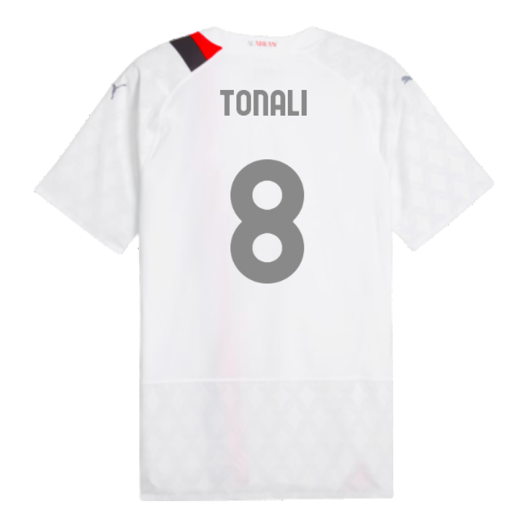 2023-2024 AC Milan Away Authentic Shirt (Tonali 8)