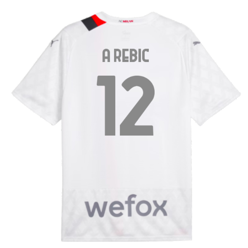 2023-2024 AC Milan Away Shirt (A Rebic 12)