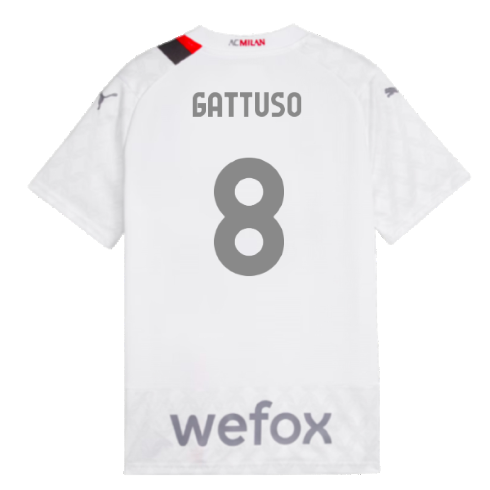 2023-2024 AC Milan Away Shirt (Kids) (Gattuso 8)