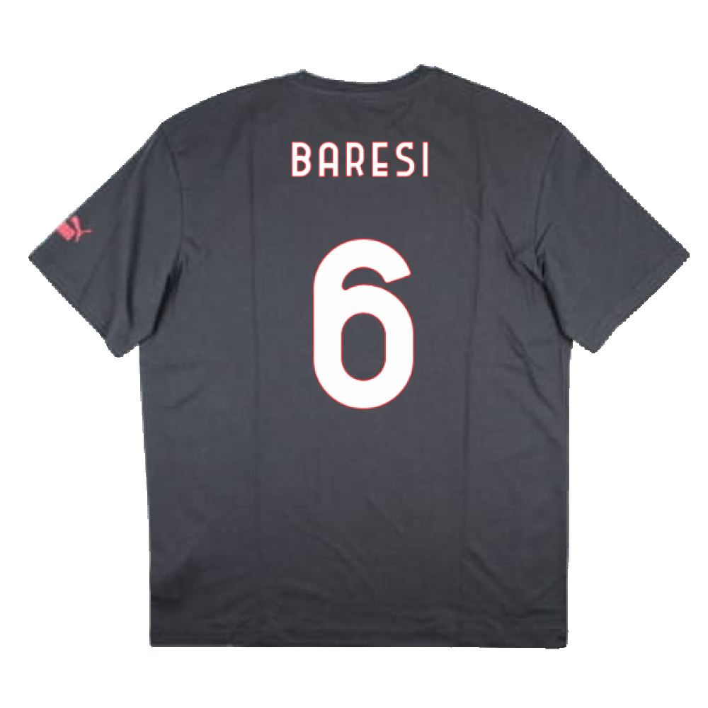 2023-2024 AC Milan FtblCulture Tee (Grey) (Baresi 6)