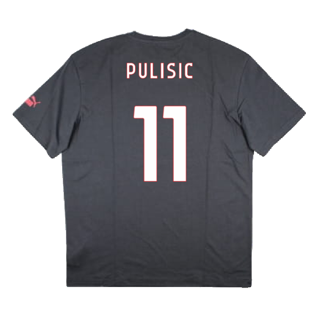 2023-2024 AC Milan FtblCulture Tee (Grey) (Pulisic 11)