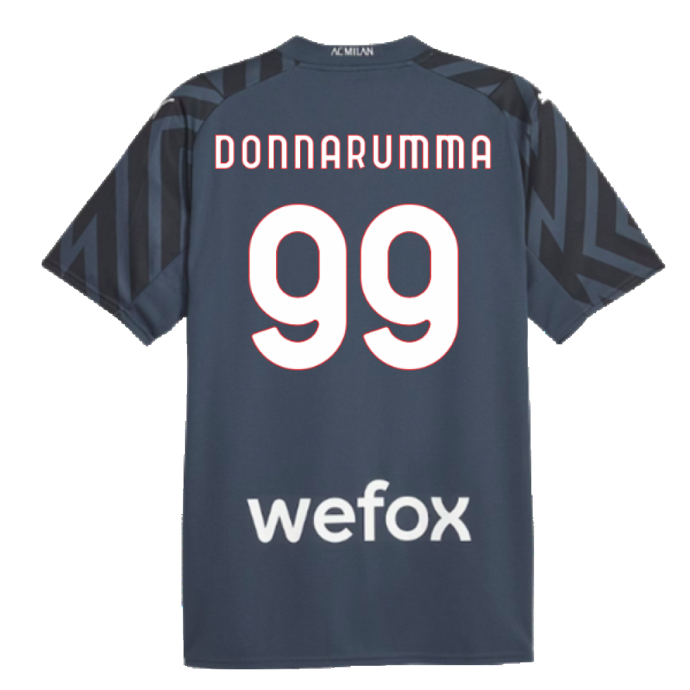 2023-2024 AC Milan Goalkeeper Home Shirt (Dark Night) (DONNARUMMA 99)