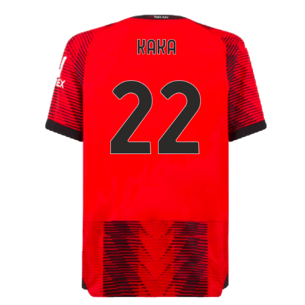 2023-2024 AC Milan Home Authentic Shirt (Kaka 22)