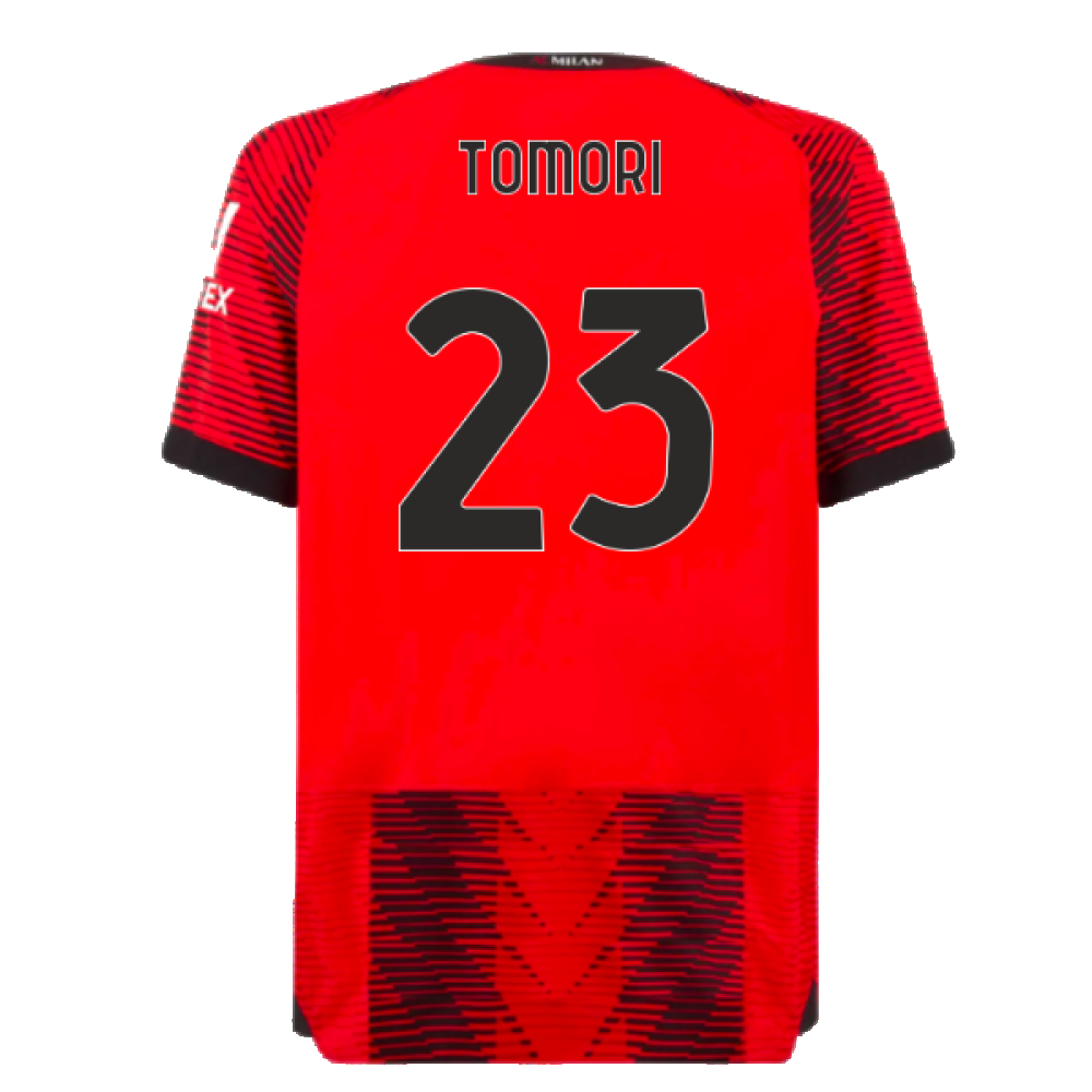 2023-2024 AC Milan Home Authentic Shirt (Tomori 23)