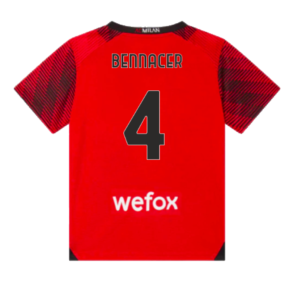 2023-2024 AC Milan Home Mini Kit (Bennacer 4)