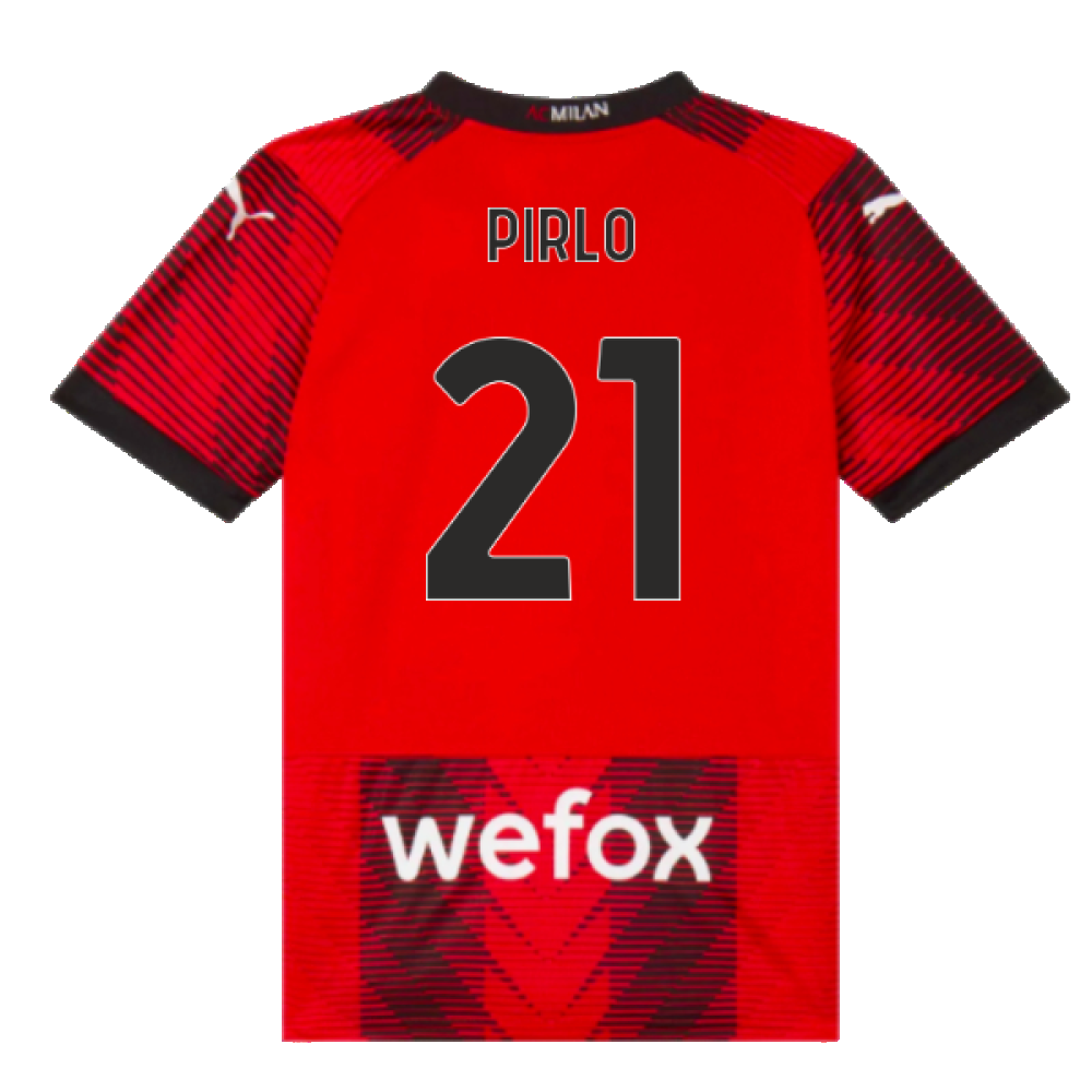 2023-2024 AC Milan Home Shirt (Kids) (Pirlo 21)