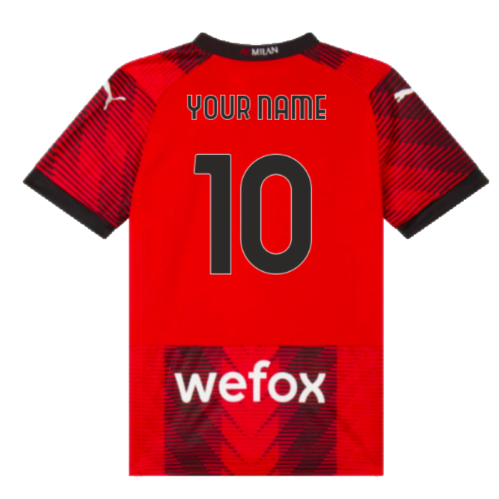 2023-2024 AC Milan Home Shirt (Kids) (Your Name)