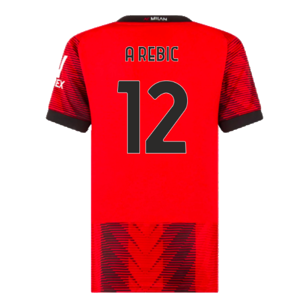 2023-2024 AC Milan Home Shirt (Ladies) (A Rebic 12)