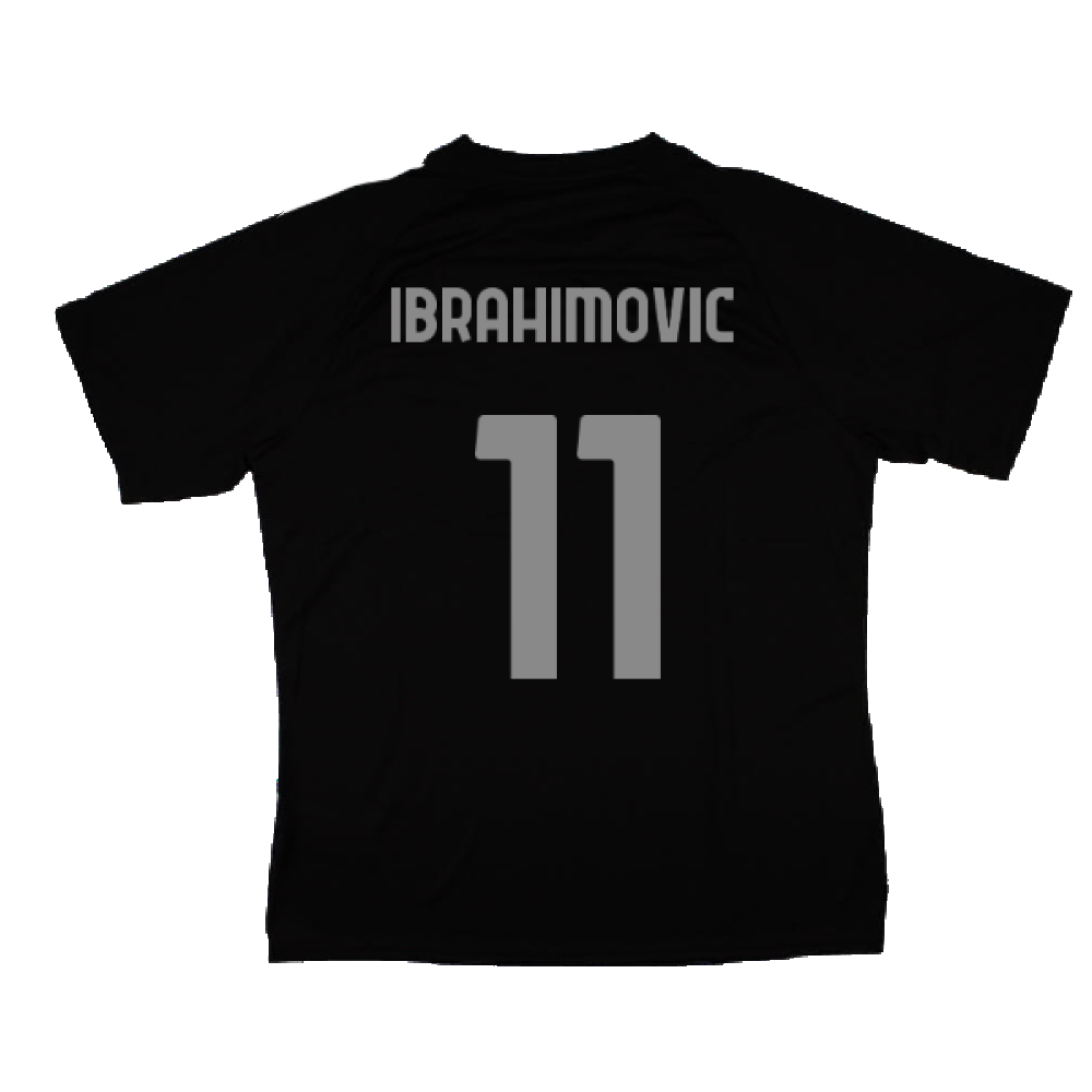 2023-2024 AC Milan Pre-Match Jersey (Black) (Ibrahimovic 11)