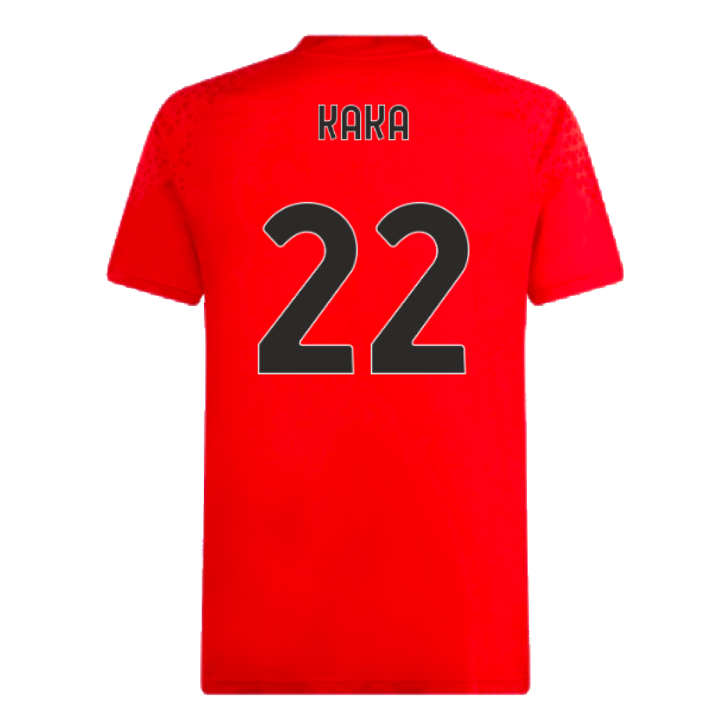 2023-2024 AC Milan Training Jersey (Red) (Kaka 22)