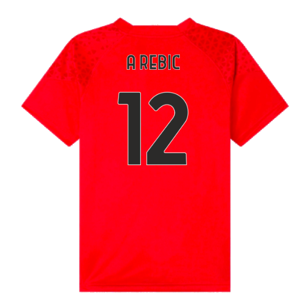 2023-2024 AC Milan Training Jersey (Red) - Kids (A Rebic 12)