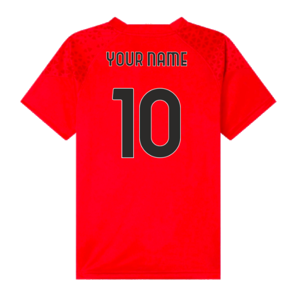 2023-2024 AC Milan Training Jersey (Red) - Kids (Your Name)