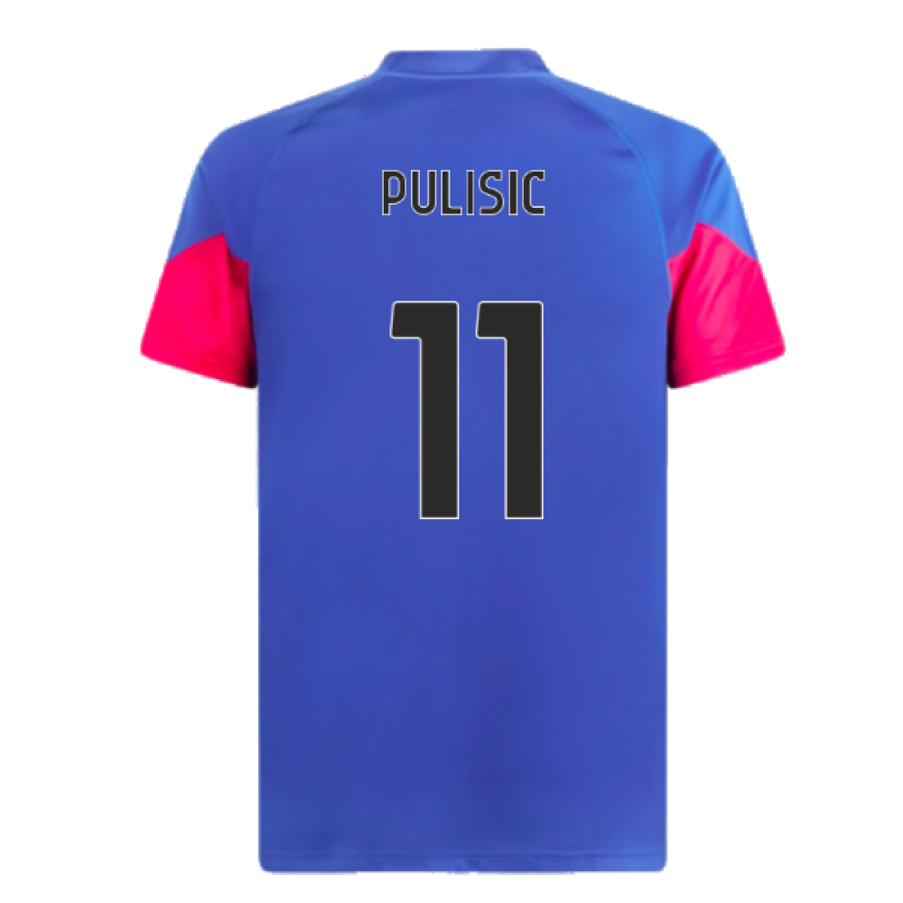 2023-2024 AC Milan Training Jersey (Royal Sapphire) (Pulisic 11)