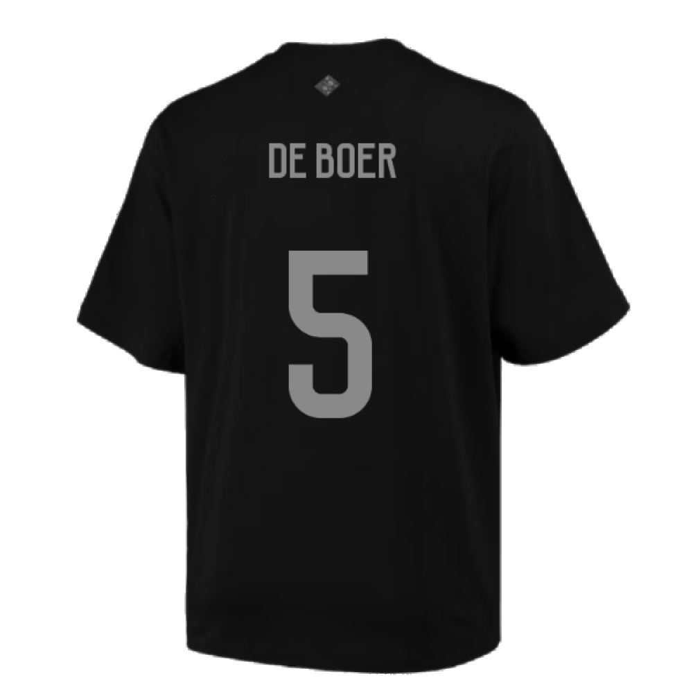 2023-2024 Ajax Lifestyler Oversized Tee (Black) (DE BOER 5)