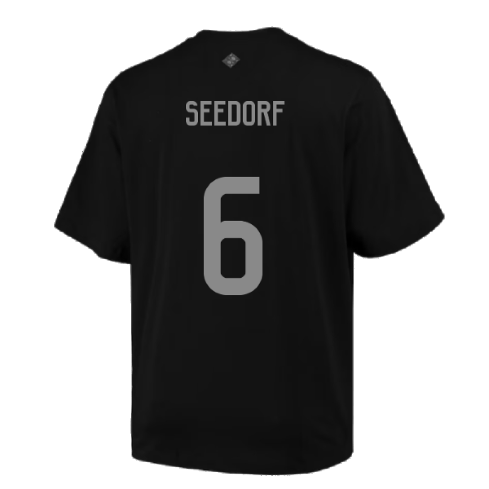 2023-2024 Ajax Lifestyler Oversized Tee (Black) (SEEDORF 6)