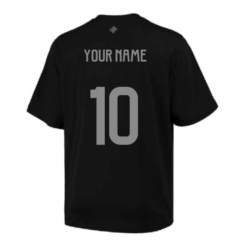 2023-2024 Ajax Lifestyler Oversized Tee (Black) (Your Name)