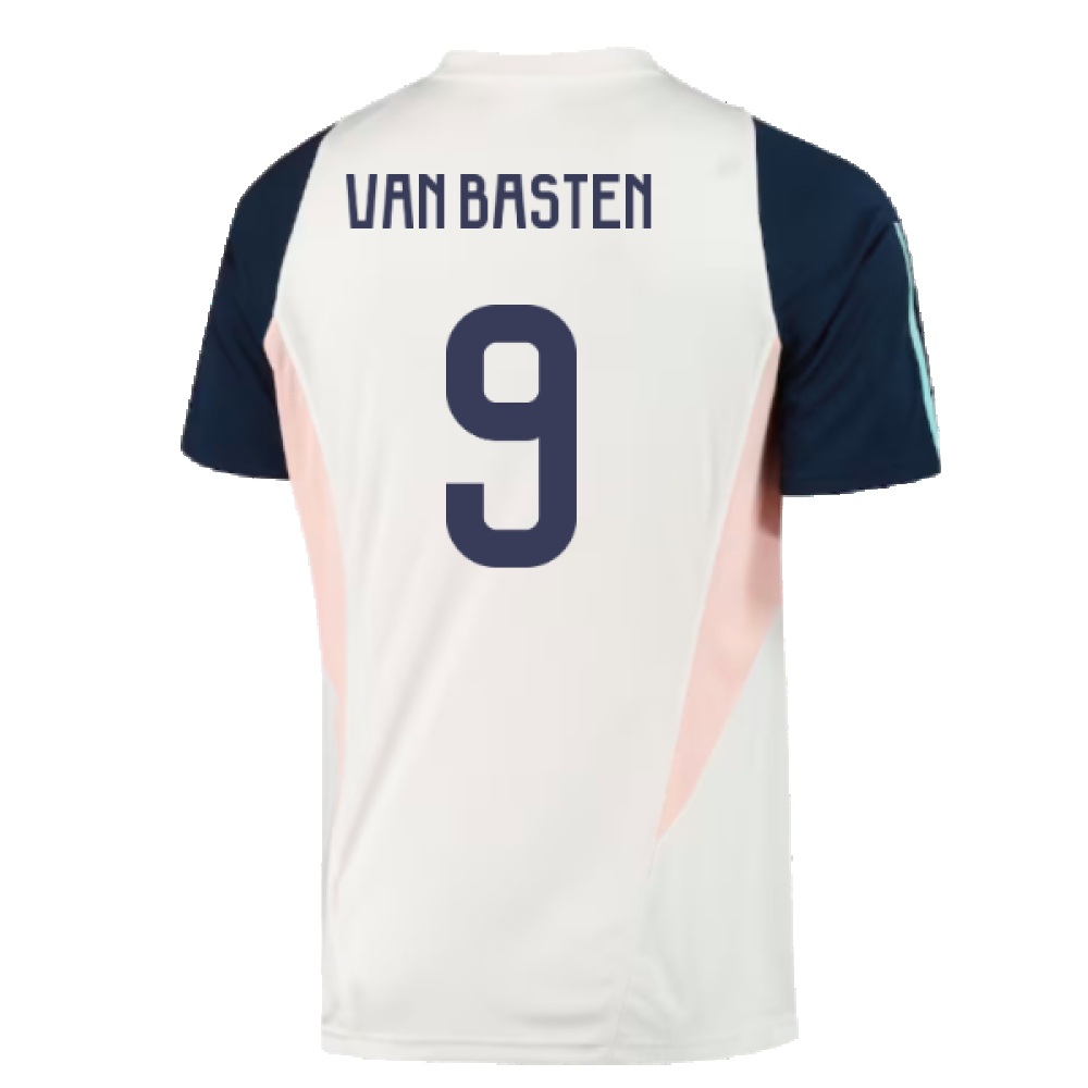 2023-2024 Ajax Training Jersey (White) (VAN BASTEN 9)