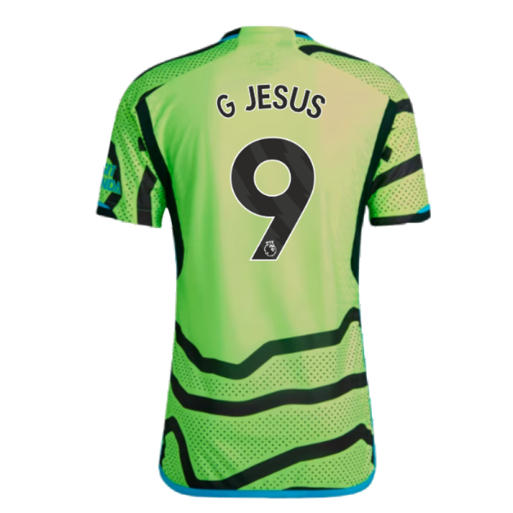 2023-2024 Arsenal Authentic Away Shirt (G Jesus 9)