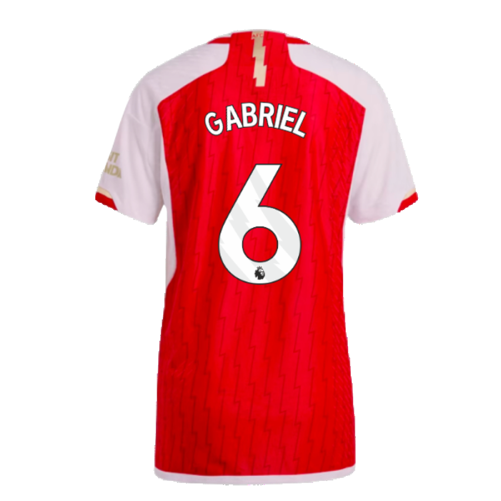 2023-2024 Arsenal Authentic Home Shirt (Gabriel 6)