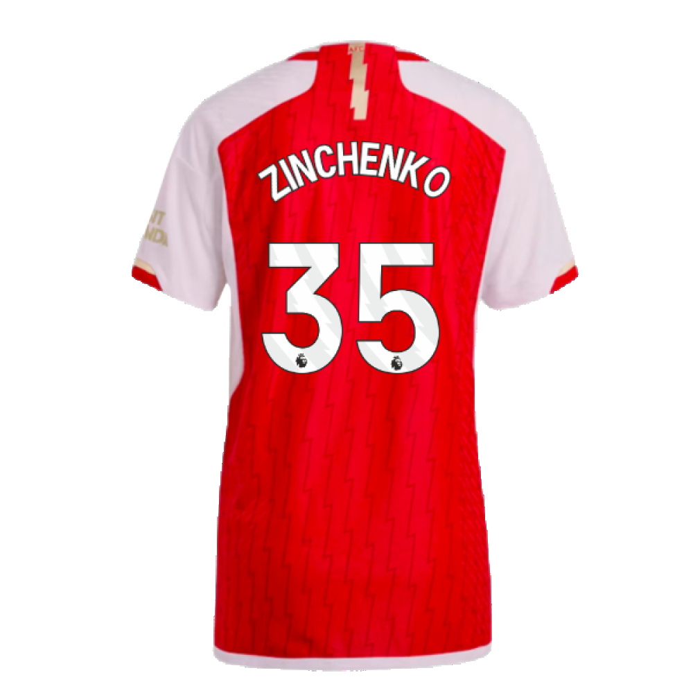 2023-2024 Arsenal Authentic Home Shirt (Zinchenko 35)